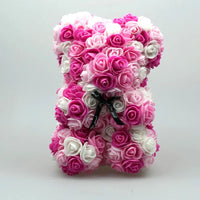 HKM-738643 25 cm Plush Teddy Rose Bear with Box – Perfect Gift for Valentine's Day, Mother's Day, and Special Occasions
