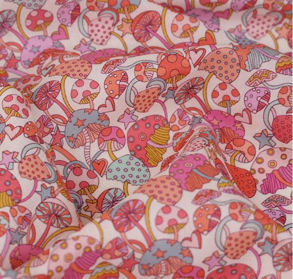 HKM-738643 Lightweight Pure Cotton Fabric for Summer Clothing and DIY Projects, 135cm Wide, Soft and Smooth Texture, Ideal for Apparel and Household Items