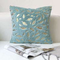 HKM-738707 Modern European Style Plaid Cotton and Linen Pillowcase, Blended Material, Chinese Pattern Design