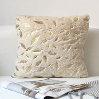 HKM-738707 Modern European Style Plaid Cotton and Linen Pillowcase, Blended Material, Chinese Pattern Design