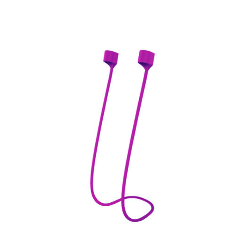 HKM-738707 Wireless Bluetooth Headset Anti-Lost Magnetic Silicone Lanyard in Multiple Colors