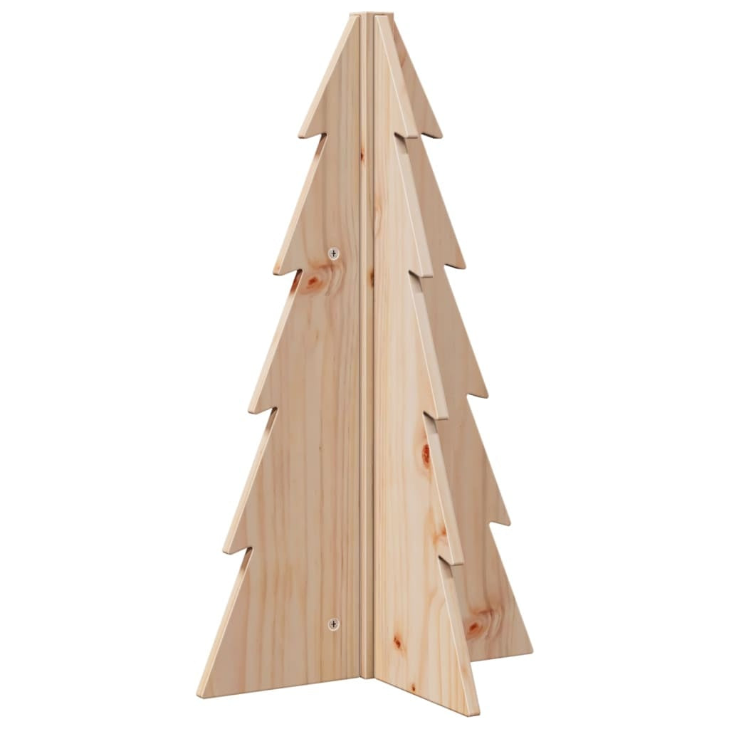 HKM-738771 Solid Pine Wood Christmas Tree - 69.5 cm for Home and Office Decoration
