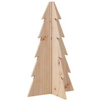 HKM-738771 Solid Pine Wood Christmas Tree - 69.5 cm for Home and Office Decoration