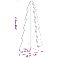 HKM-738771 Solid Pine Wood Christmas Tree - 69.5 cm for Home and Office Decoration