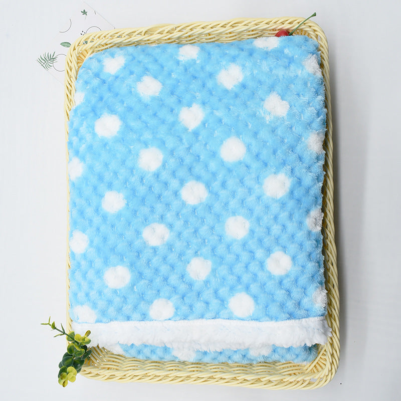 HKM-738963 Cozy Double-Layered Lambswool Thermal Blanket for Babies in Various Patterns and Colors