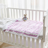 HKM-738963 Cozy Double-Layered Lambswool Thermal Blanket for Babies in Various Patterns and Colors