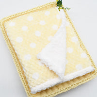 HKM-738963 Cozy Double-Layered Lambswool Thermal Blanket for Babies in Various Patterns and Colors