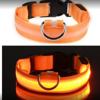 HKM-738963 Waterproof Fiber Optic Magnetic Charging Pet Collar with Reflective Safety Modes