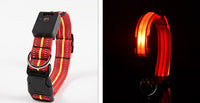 HKM-738963 Waterproof Fiber Optic Magnetic Charging Pet Collar with Reflective Safety Modes