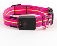 HKM-738963 Waterproof Fiber Optic Magnetic Charging Pet Collar with Reflective Safety Modes