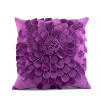 HKM-739027 Flower Pattern Velvet Pillowcase in 45x45cm and 30x50cm Sizes for Home and Commercial Use
