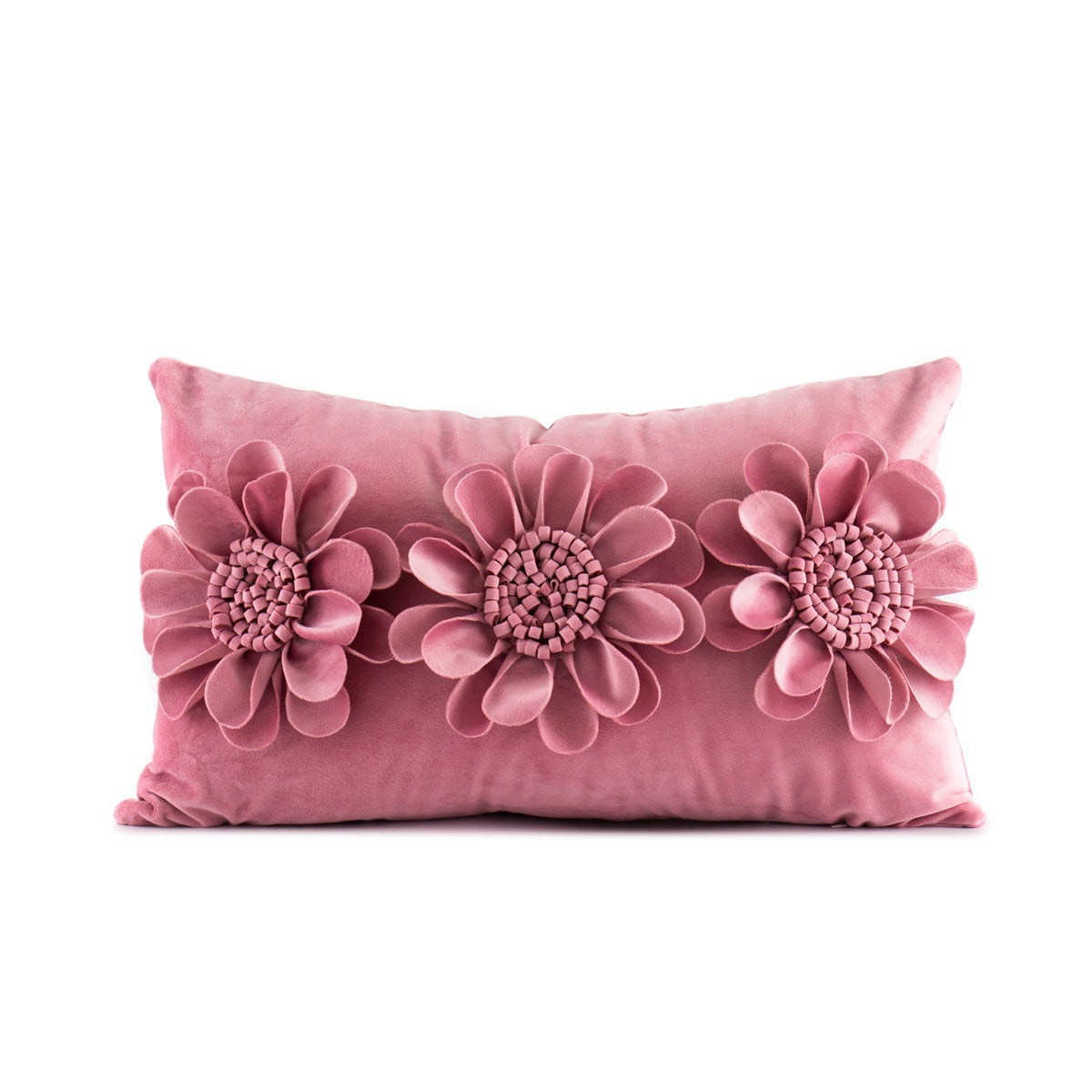 HKM-739027 Flower Pattern Velvet Pillowcase in 45x45cm and 30x50cm Sizes for Home and Commercial Use