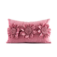 HKM-739027 Flower Pattern Velvet Pillowcase in 45x45cm and 30x50cm Sizes for Home and Commercial Use