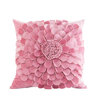 HKM-739027 Flower Pattern Velvet Pillowcase in 45x45cm and 30x50cm Sizes for Home and Commercial Use