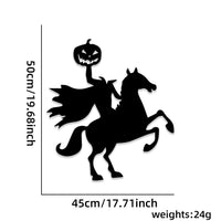HKM-739091 Halloween Felt Cloth Decorative Door Stickers - Skull Hand & Pumpkin Designs
