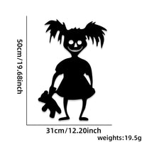 HKM-739091 Halloween Felt Cloth Decorative Door Stickers - Skull Hand & Pumpkin Designs