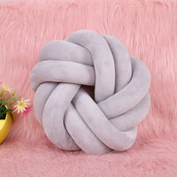 HKM-739091 Knotted Lumbar Pillow with Memory Foam Fill, 100% Polyester Fiber, 30 cm x 12 cm