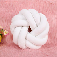 HKM-739091 Knotted Lumbar Pillow with Memory Foam Fill, 100% Polyester Fiber, 30 cm x 12 cm