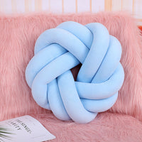 HKM-739091 Knotted Lumbar Pillow with Memory Foam Fill, 100% Polyester Fiber, 30 cm x 12 cm