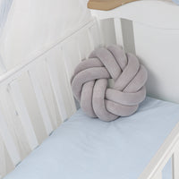 HKM-739091 Knotted Lumbar Pillow with Memory Foam Fill, 100% Polyester Fiber, 30 cm x 12 cm