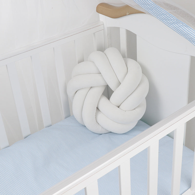 HKM-739091 Knotted Lumbar Pillow with Memory Foam Fill, 100% Polyester Fiber, 30 cm x 12 cm