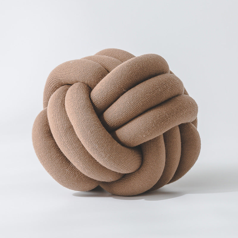 HKM-739091 Knotted Lumbar Pillow with Memory Foam Fill, 100% Polyester Fiber, 30 cm x 12 cm