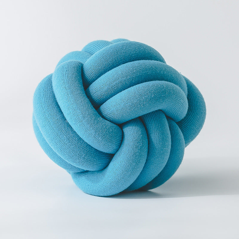 HKM-739091 Knotted Lumbar Pillow with Memory Foam Fill, 100% Polyester Fiber, 30 cm x 12 cm