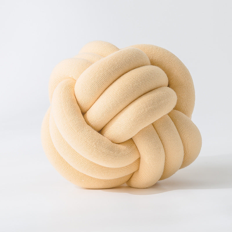 HKM-739091 Knotted Lumbar Pillow with Memory Foam Fill, 100% Polyester Fiber, 30 cm x 12 cm