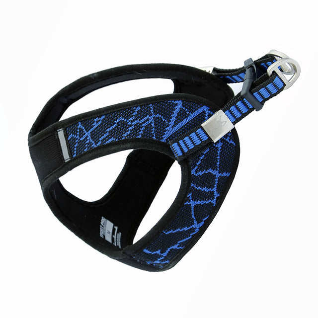 HKM-739155 V8 Comfortable Breathable Mesh Dog Chest Harness - Reflective Quick Release for Small and Medium Breeds