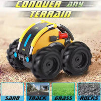 HKM-739219 Amphibious 360° Double-Sided Remote-Controlled Stunt Car for All Terrains, Electric Off-Road Vehicle, 1:24 Scale