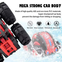 HKM-739219 Amphibious 360° Double-Sided Remote-Controlled Stunt Car for All Terrains, Electric Off-Road Vehicle, 1:24 Scale