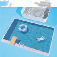 HKM-739347 Cat Rubbing Swimming Pool Sand Basin