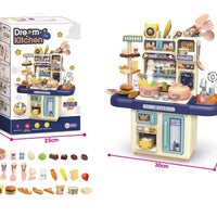 HKM-739603 Mini Kids Kitchen Playset with Lights and Spray for Ages 2 to 13