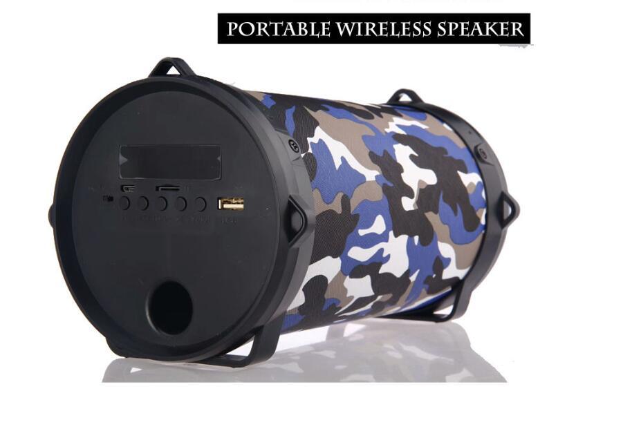 HKM-739667 Portable Bluetooth Speaker with 5W Output, 1200mAh Battery, FM Radio, and USB Connectivity - Multiple Colors Available