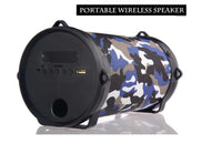 HKM-739667 Portable Bluetooth Speaker with 5W Output, 1200mAh Battery, FM Radio, and USB Connectivity - Multiple Colors Available