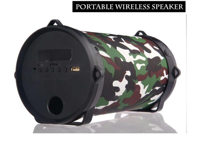 HKM-739667 Portable Bluetooth Speaker with 5W Output, 1200mAh Battery, FM Radio, and USB Connectivity - Multiple Colors Available
