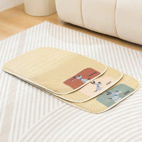 HKM-739731 Universal Cold Mat for Cats and Dogs – Woven Pet Nest in Beige, Gray, or Brown, Multiple Sizes Available