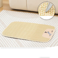 HKM-739731 Universal Cold Mat for Cats and Dogs – Woven Pet Nest in Beige, Gray, or Brown, Multiple Sizes Available