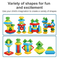 HKM-739795 Montessori Sensory Stacking Building Block Set - Eco-Friendly Educational Pyramid Toy