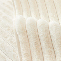 HKM-739859 Rabbit Plush Winter Sofa Cushion - Soft and Cozy Decorative Slipcover for Chairs and Sofas in Various Sizes
