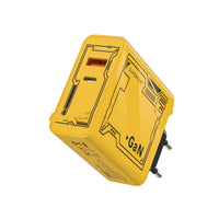 HKM-739987 25W Fast Charge Yellow Charger with QC30 and PD Compatibility, 5V 2A Output