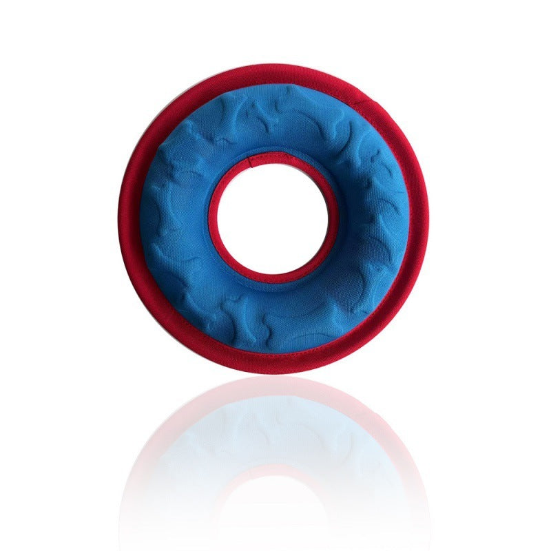 HKM-739987 Interactive Floating Water Ring Toy for Dogs - Bite Resistant and Waterproof Frisbee, 9 Inches