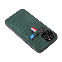 HKM-740051 Pull-Out Mobile Phone Case with Card Holder - Compatible with iPhone and HUAWEI Models - Solid Color Design