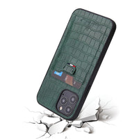 HKM-740051 Pull-Out Mobile Phone Case with Card Holder - Compatible with iPhone and HUAWEI Models - Solid Color Design