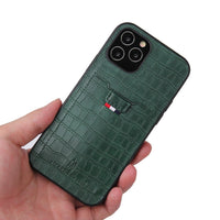 HKM-740051 Pull-Out Mobile Phone Case with Card Holder - Compatible with iPhone and HUAWEI Models - Solid Color Design