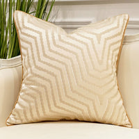 HKM-740179 Geometric Abstract Satin Pillow Cover for Indoor Decoration