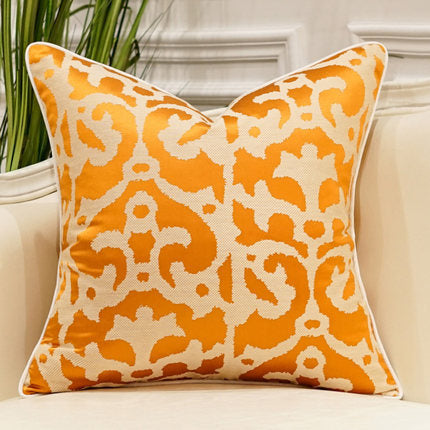 HKM-740179 Geometric Abstract Satin Pillow Cover for Indoor Decoration