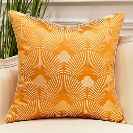 HKM-740179 Geometric Abstract Satin Pillow Cover for Indoor Decoration