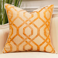 HKM-740179 Geometric Abstract Satin Pillow Cover for Indoor Decoration
