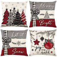 HKM-740243 Merry Christmas Cushion Cover Pillowcase - Festive Home Decor for Holiday Season 2024